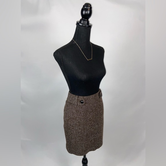 Skirt Brown pockets Banana Republic Size 4P - Picture 2 of 11
